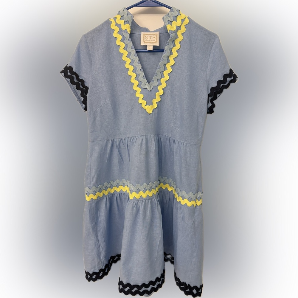 SAIL TO SABLE Mini Tiered Dress, size small